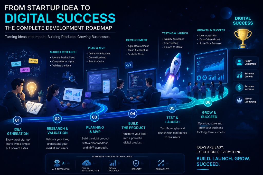 From Startup Idea to Digital Success: The Complete Development Roadmap